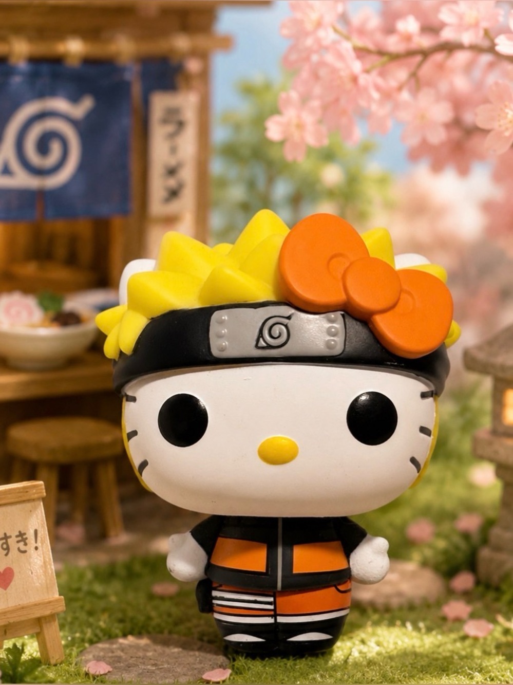 Hello Kitty x Naruto Orange & Yellow Collectible Figure Funko Pop